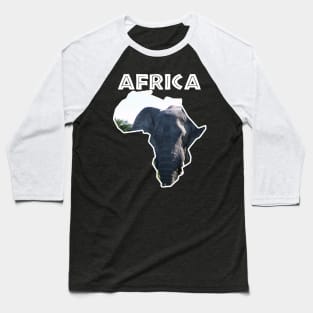 African Wildlife Continent Elephant Ears Baseball T-Shirt